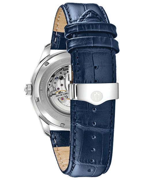 Bulova Wilton Men's White Blue Dial Classic Watch | Bulova
