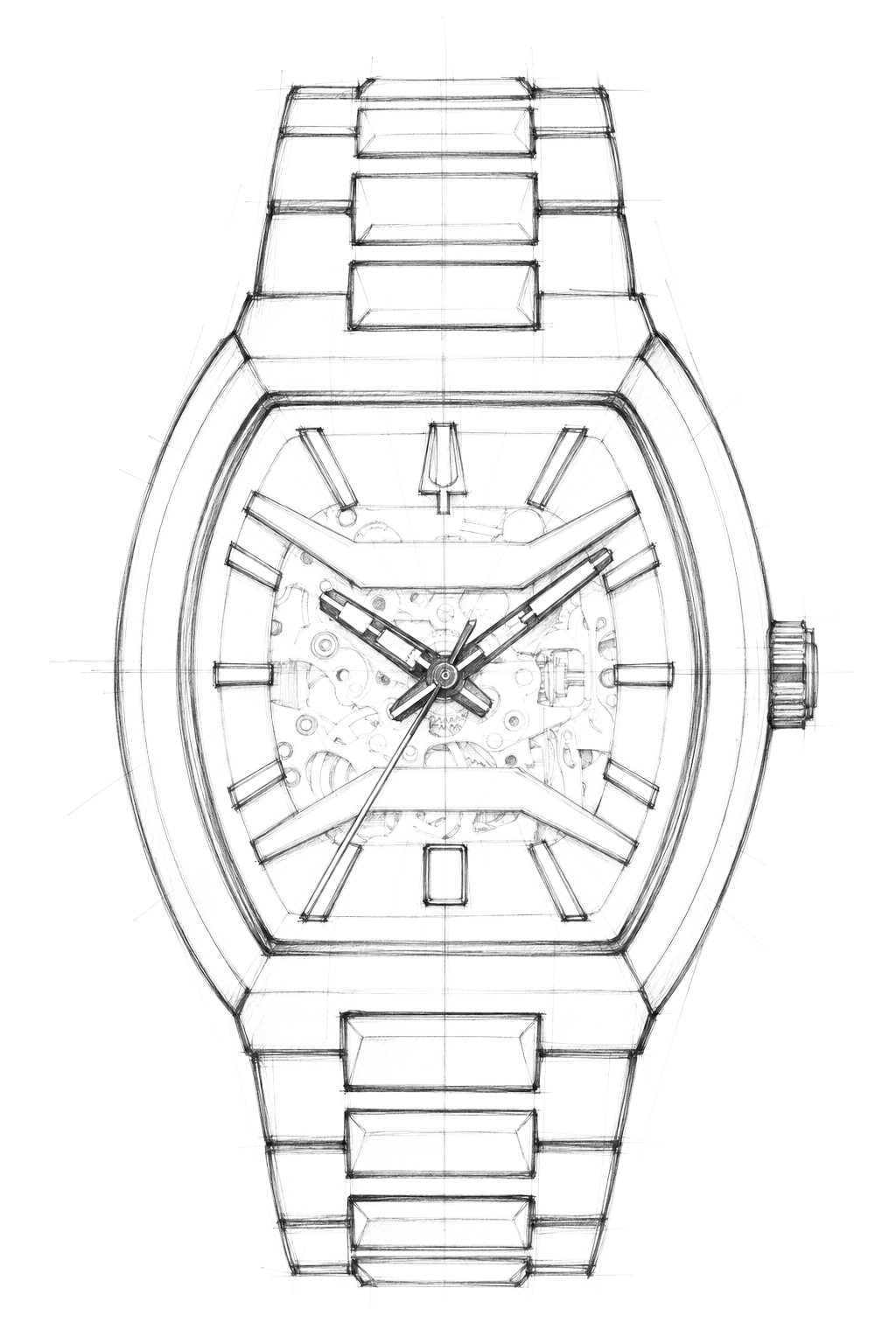 Watch technical diagram