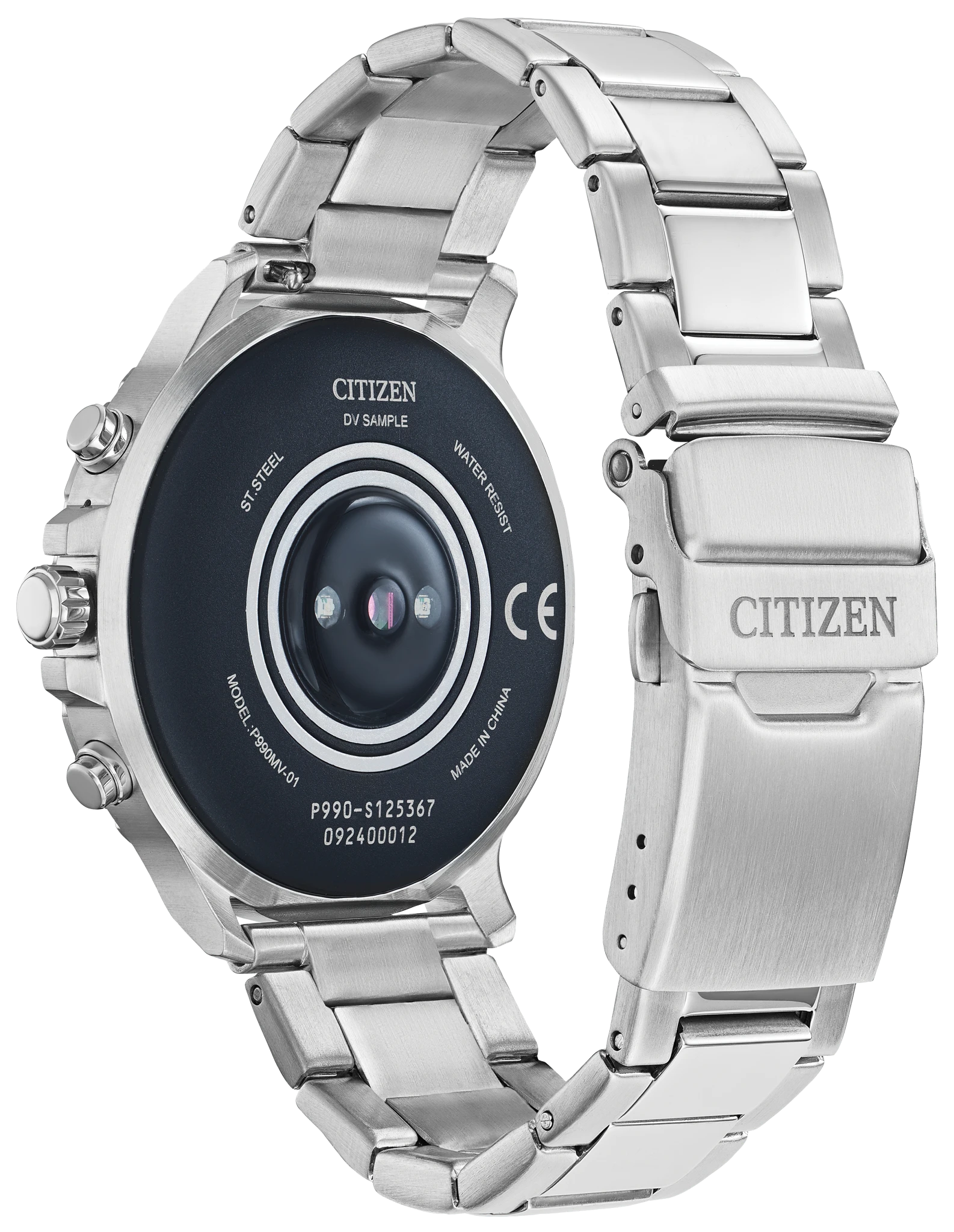 CZ Smart Touchscreen Black Dial Stainless Steel Bracelet MX0008 