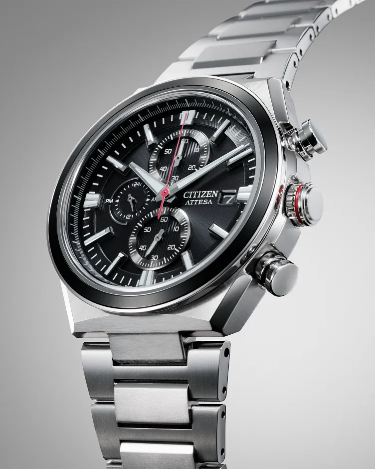 ATTESA Black Dial Super Titanium Bracelet CA0836-68E | CITIZEN ATTESA Black Dial Super Titanium Bracelet CA0836-68E | CITIZEN