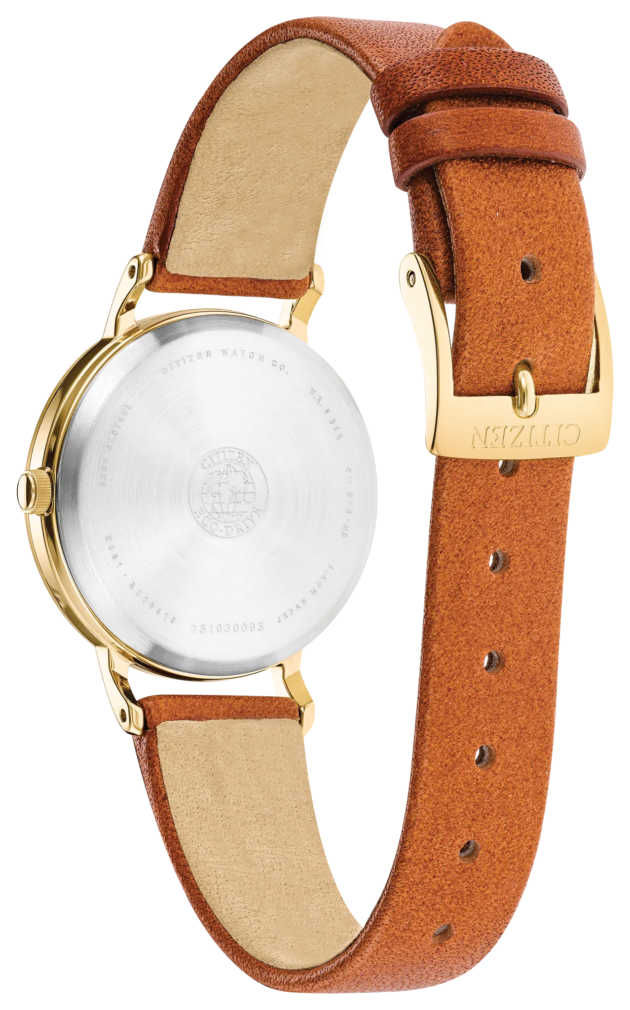 Chandler - Ladies Eco-Drive EM0572-05A Caramel Strap Watch | CITIZEN