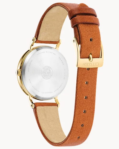 Chandler - Ladies Eco-Drive EM0572-05A Caramel Strap Watch | CITIZEN Chandler - Ladies Eco-Drive EM0572-05A Caramel Strap Watch | CITIZEN