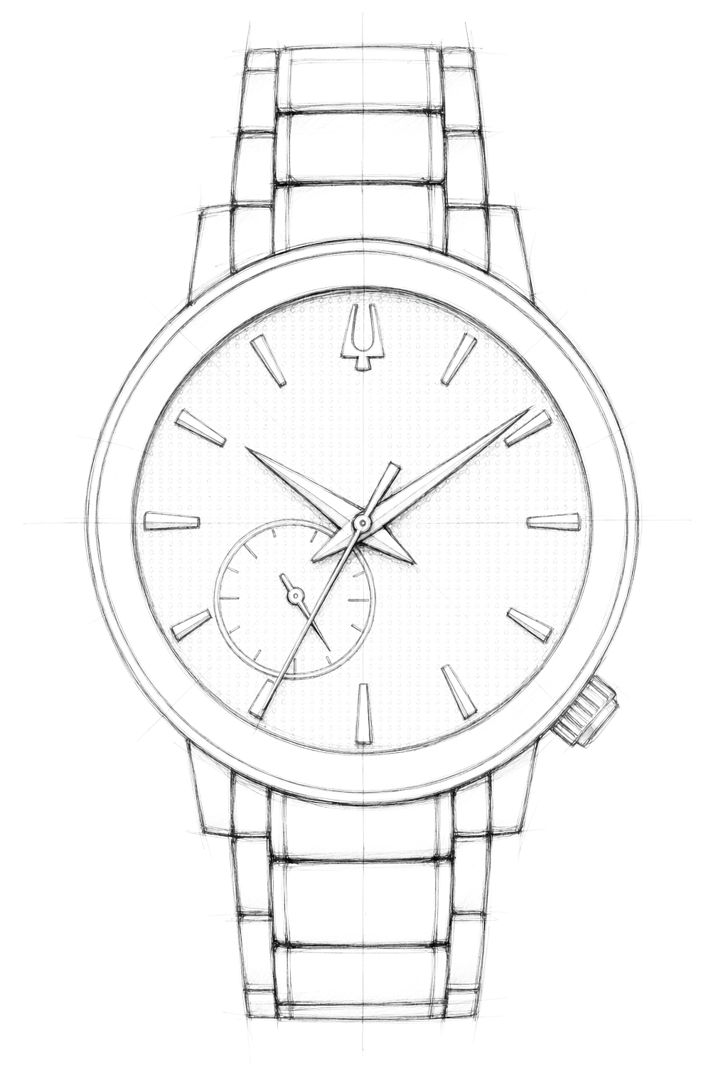 Watch technical diagram
