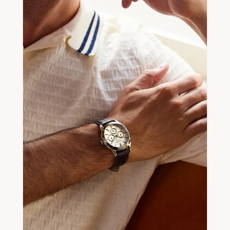 Rolan Silver-Tone Dial Leather Strap BU2110-01A | CITIZEN Rolan Silver-Tone Dial Leather Strap BU2110-01A | CITIZEN