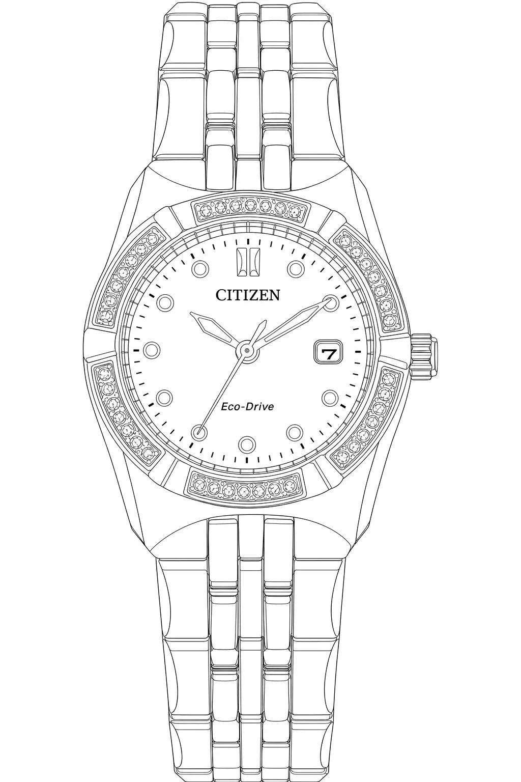 Watch technical diagram