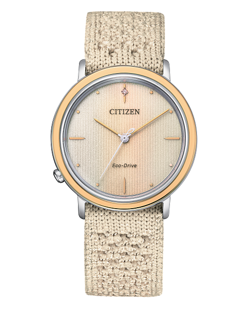 Ecosphere White Dial Eco Pet Substainable Nylon Strap EM1006 07A CITIZEN