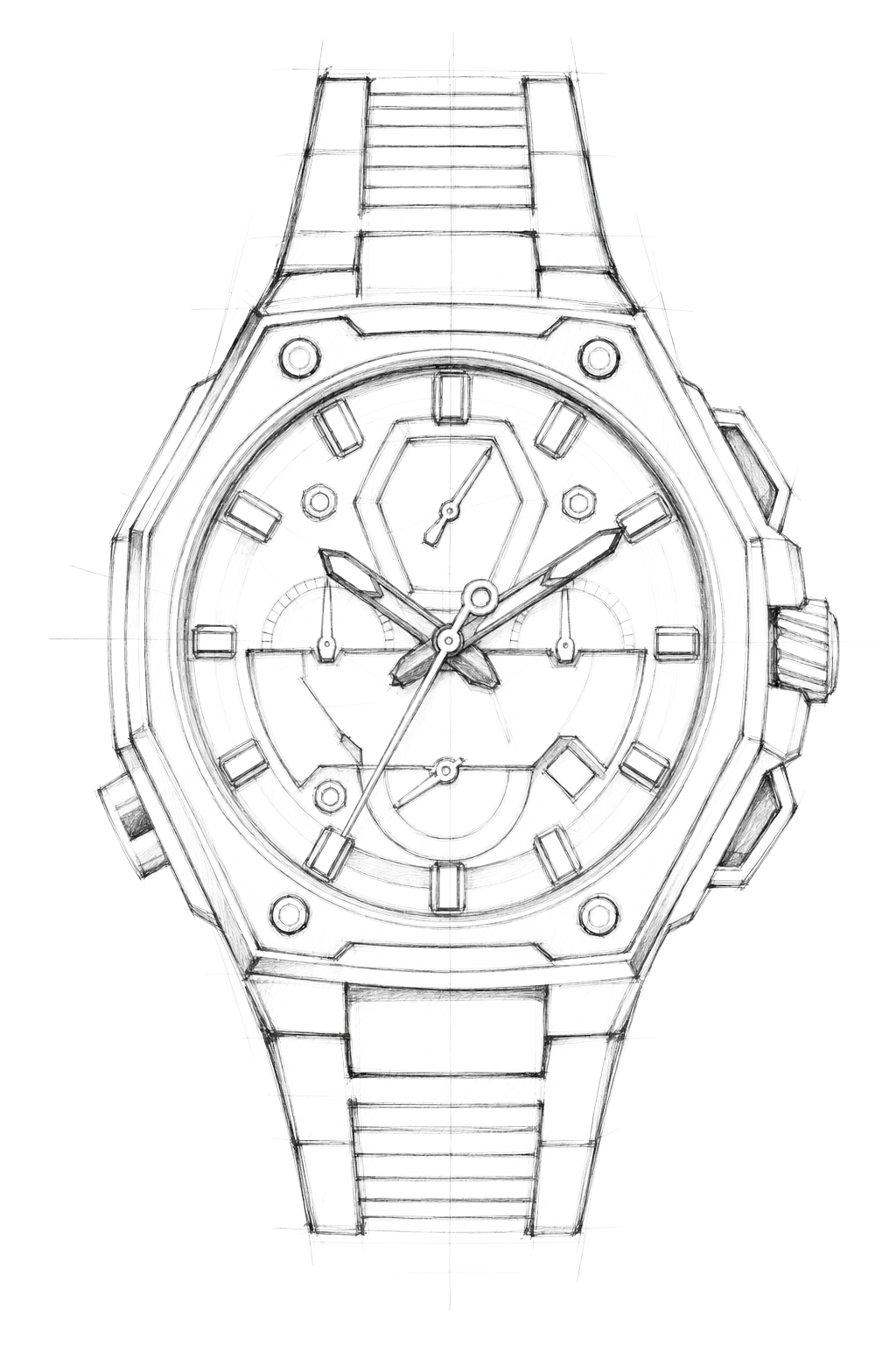 Watch technical diagram