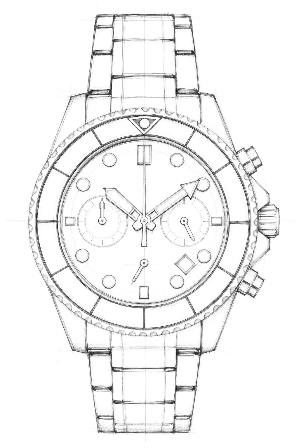 Watch technical diagram