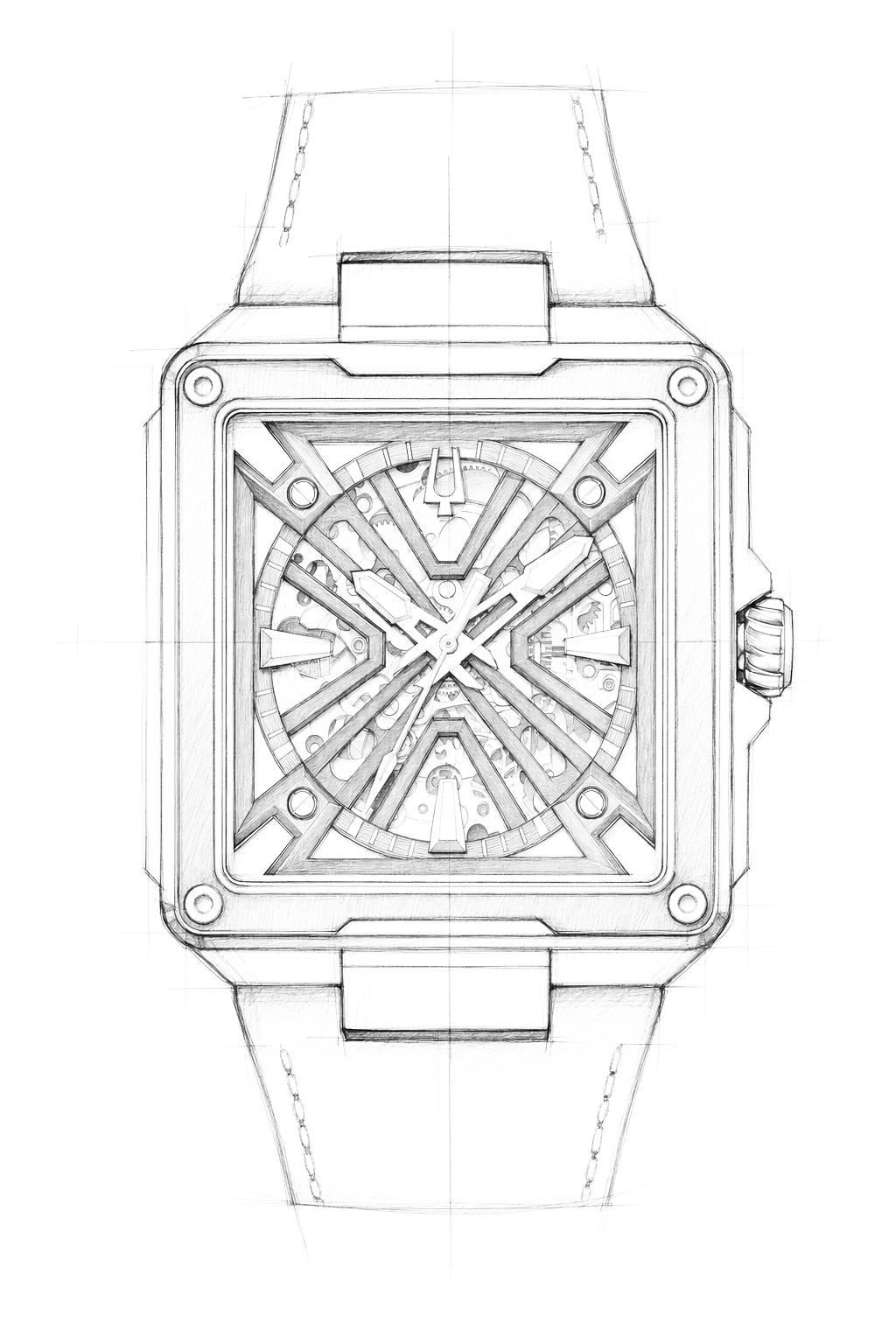 Watch technical diagram