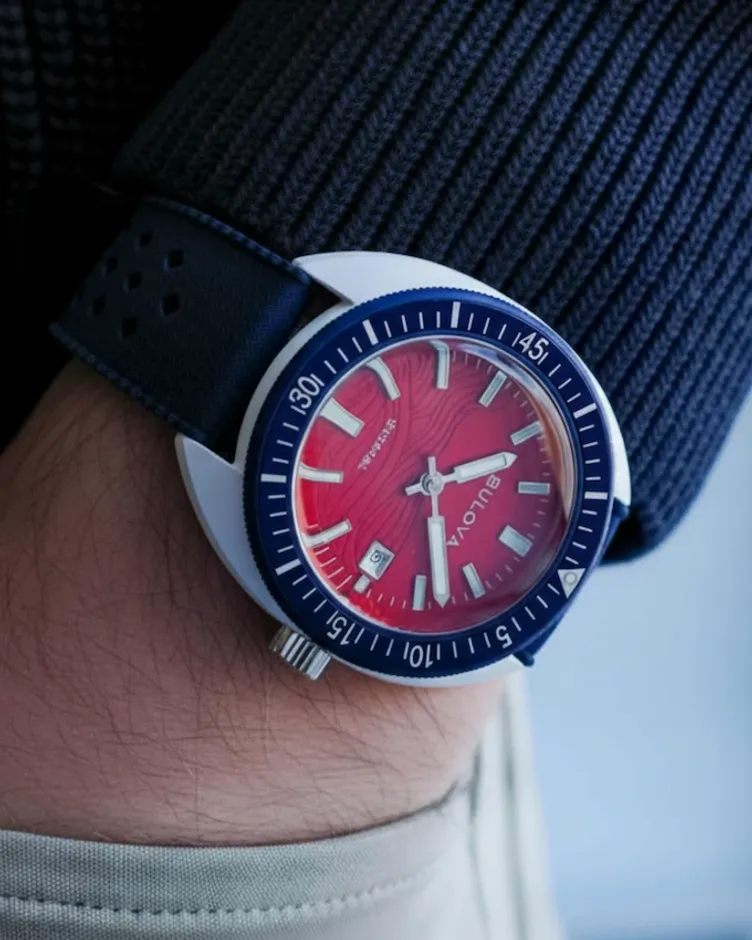 Red Dial HNBR Rubber Snorkel 98B474 | Bulova Red Dial HNBR Rubber Snorkel 98B474 | Bulova