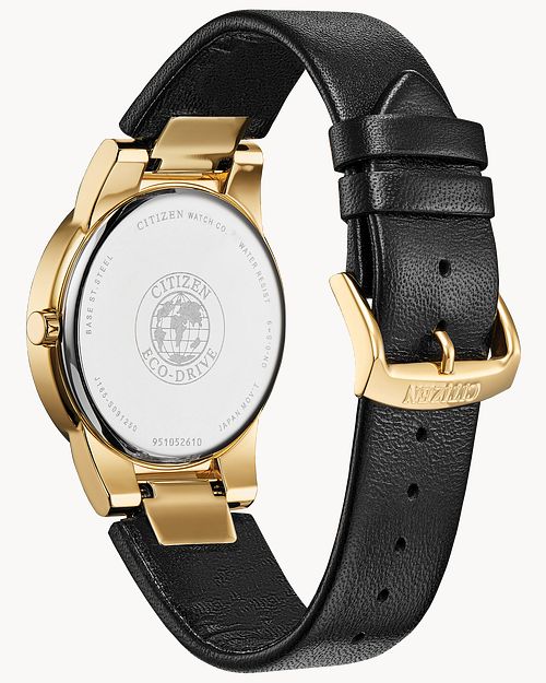 Citizen Axiom Men's Eco-Drive Gold Black Dial Watch | CITIZEN