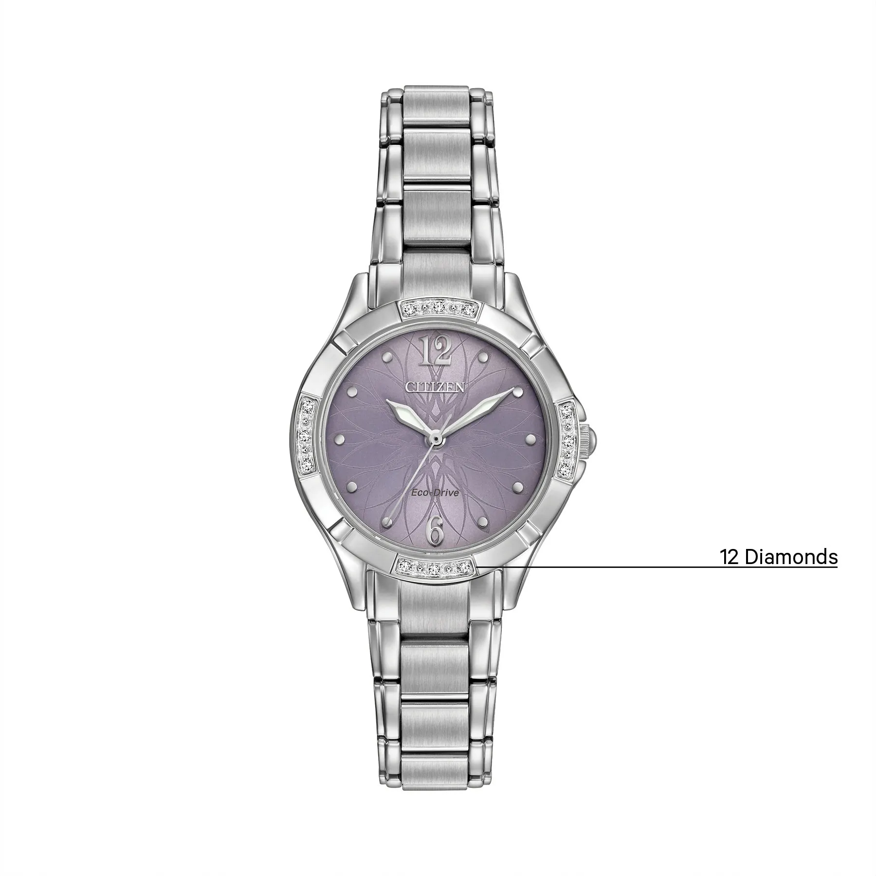 Corso Purple Dial Stainless Steel Bracelet EM0450-53X | CITIZEN