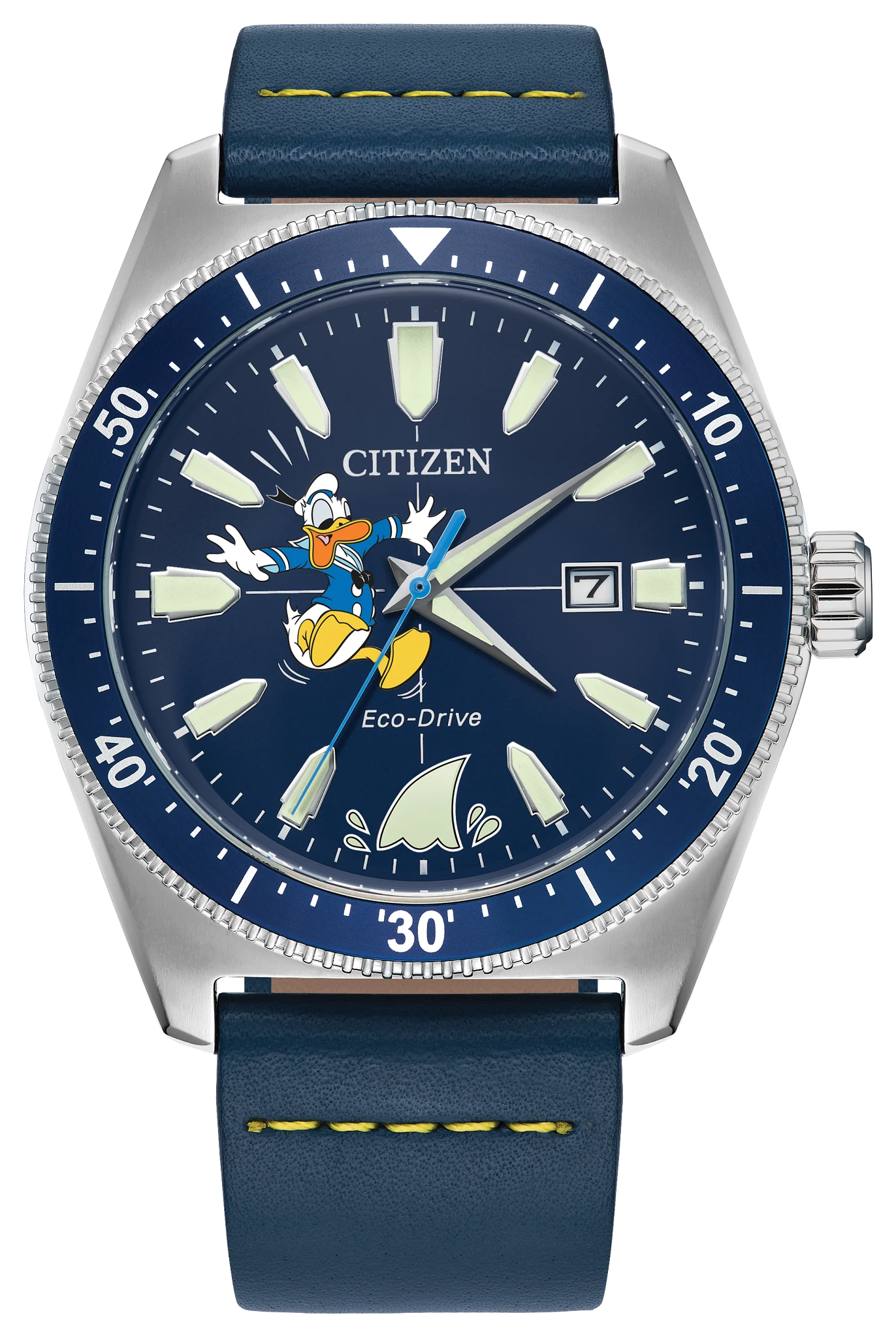 au maison Donald Duck Blue Dial Leather Strap AW1790-05W