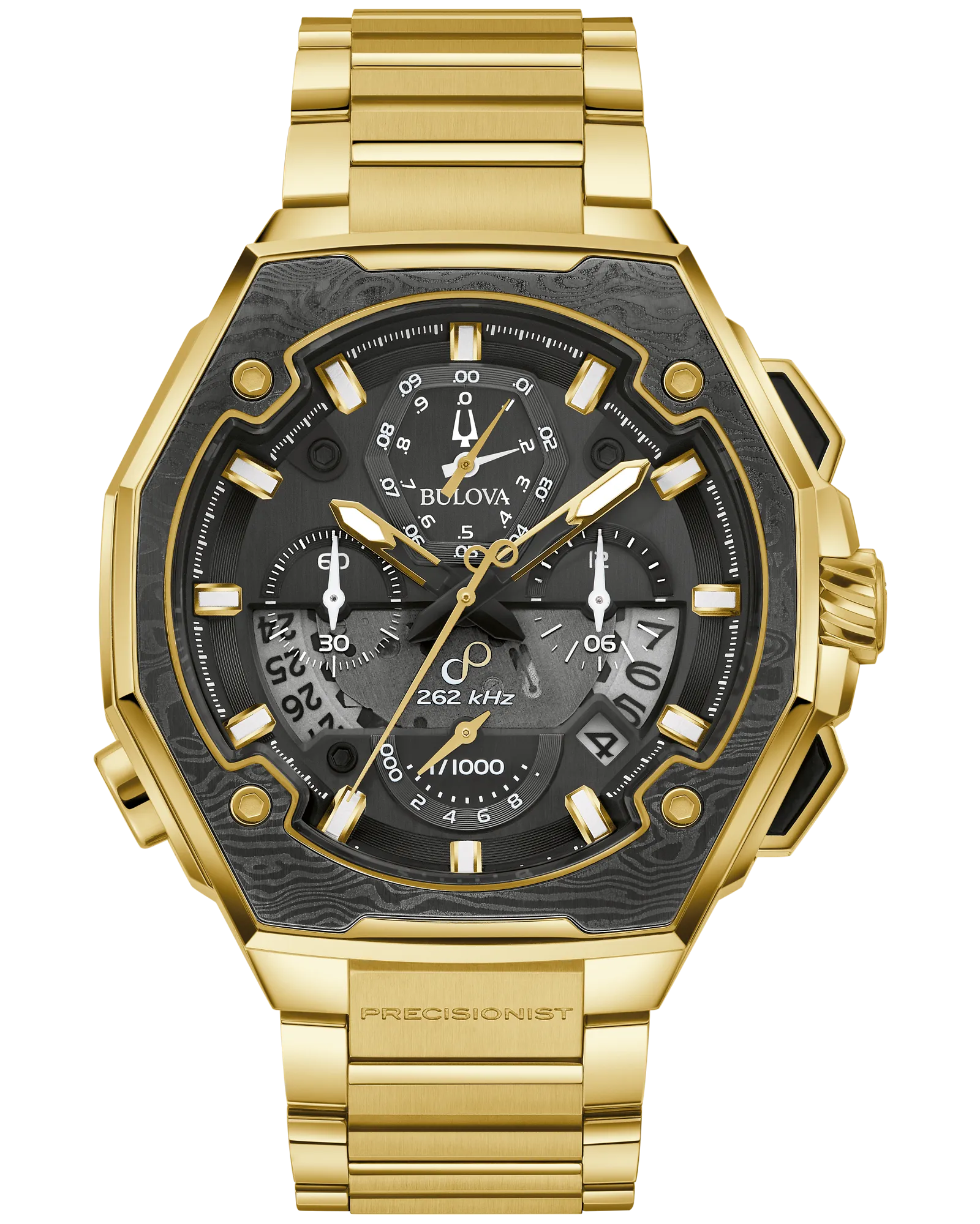 Bulova Black Dial Stainless Steel Bracelet Series X SE 98B429 — Black