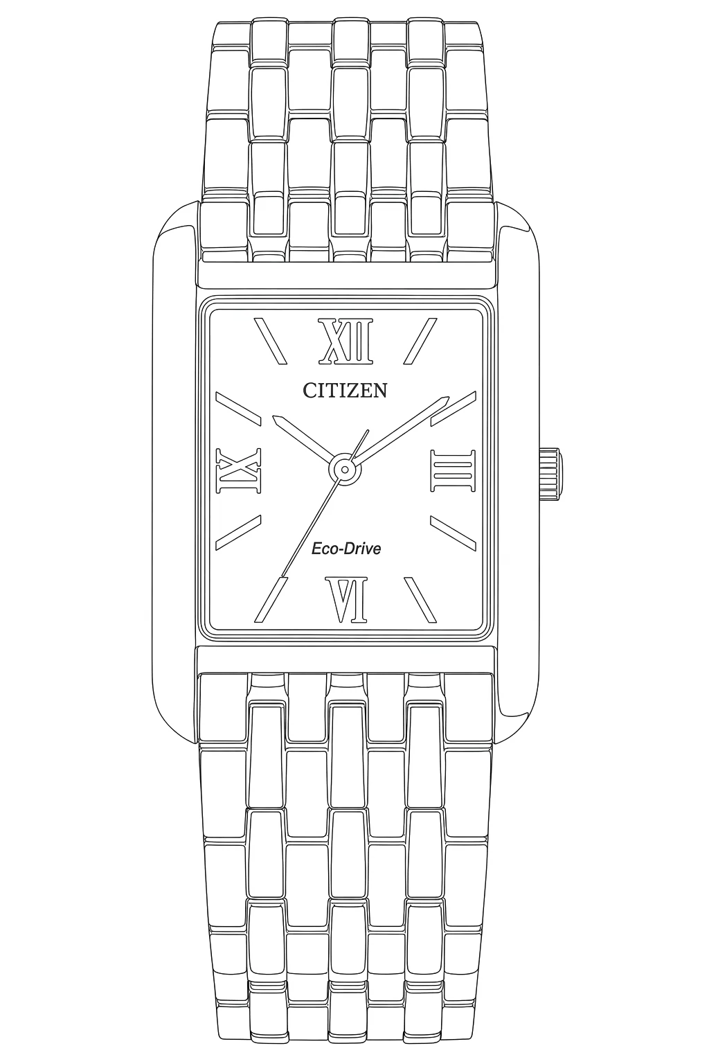 Watch technical diagram
