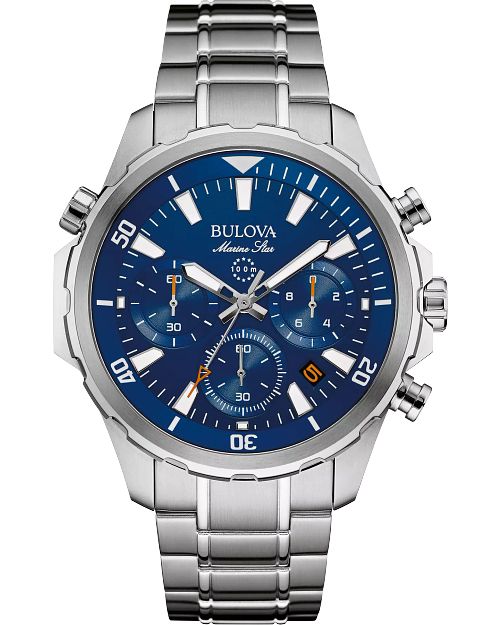 Bulova Marine Star Men's Special Edition Blue Dial Watch | Bulova