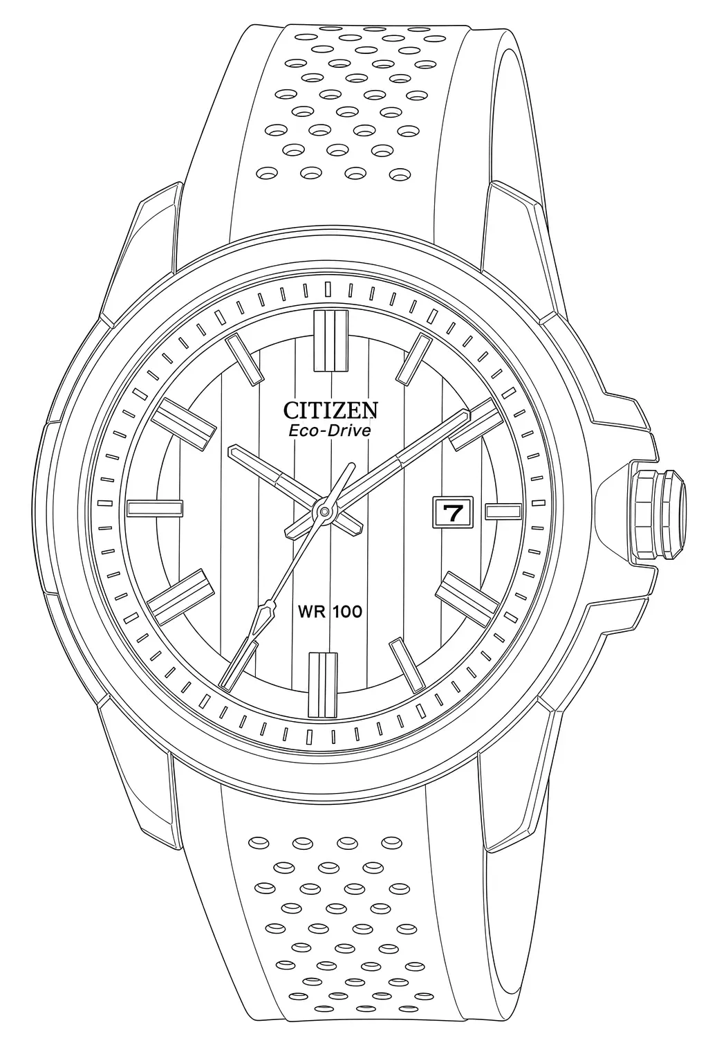 Watch technical diagram