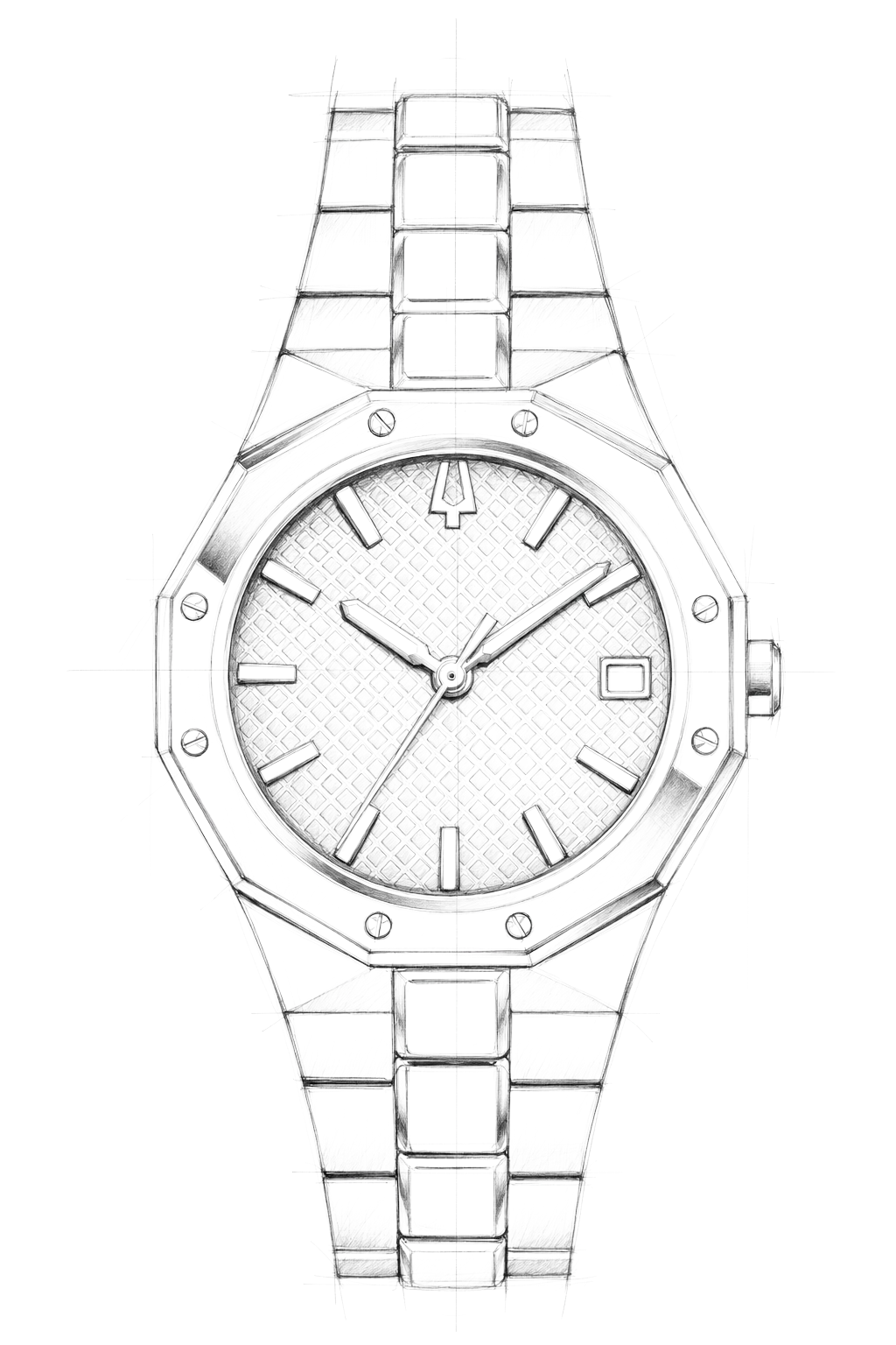 Watch technical diagram