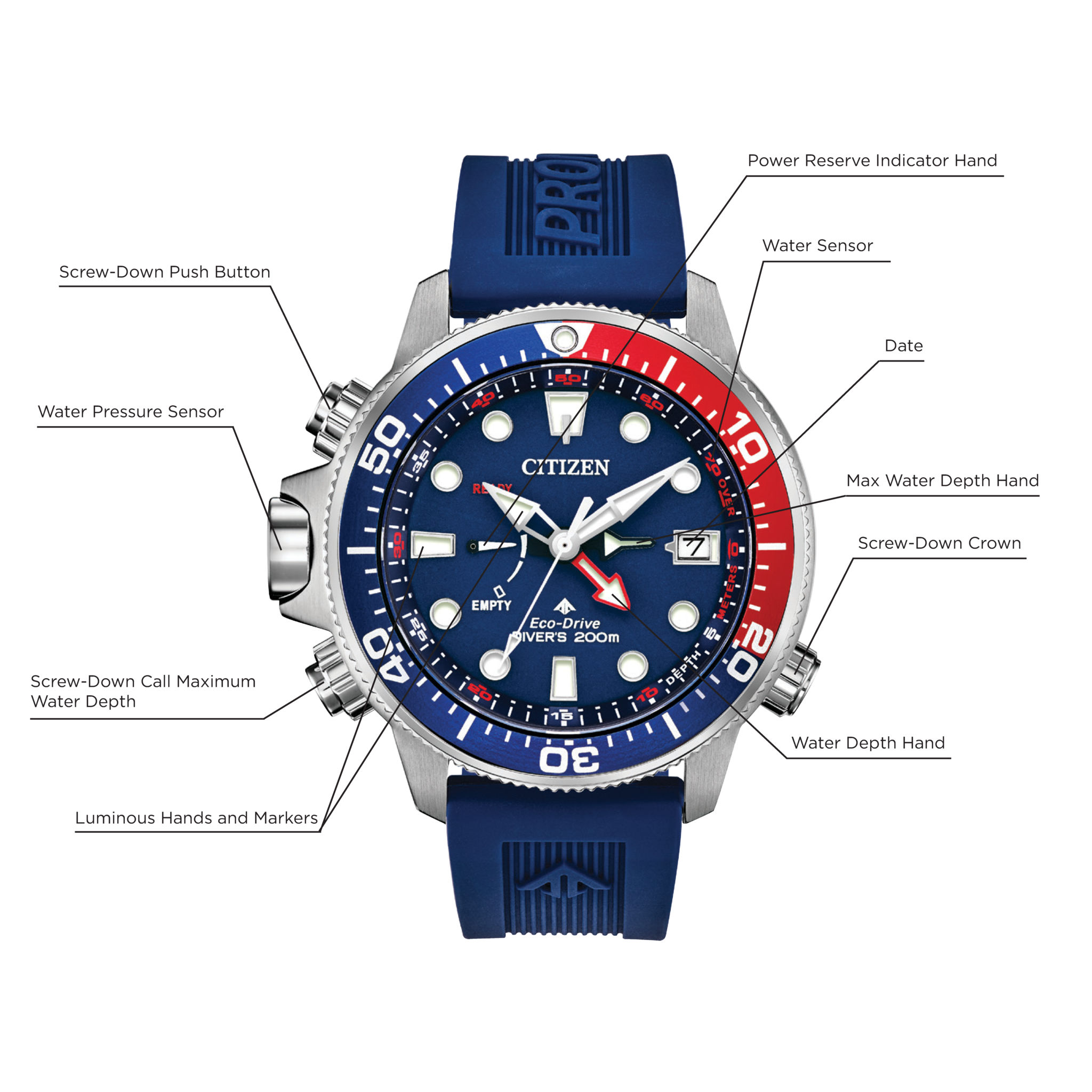 Citizen E660 Citizen Promaster Eco Drive Manual Watch Citizen