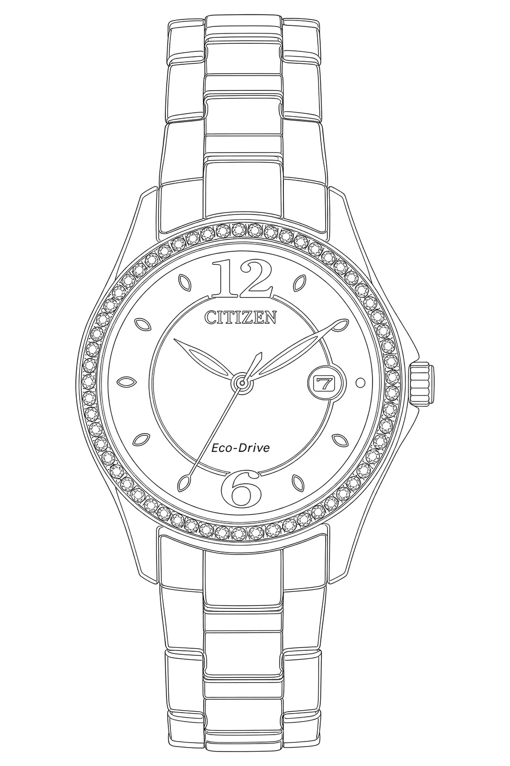 Watch technical diagram