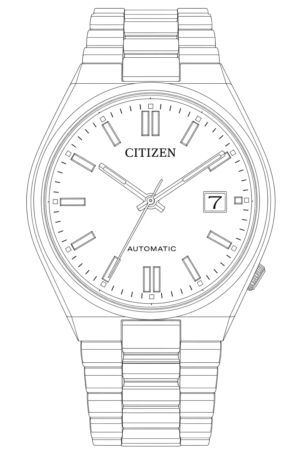 Watch technical diagram