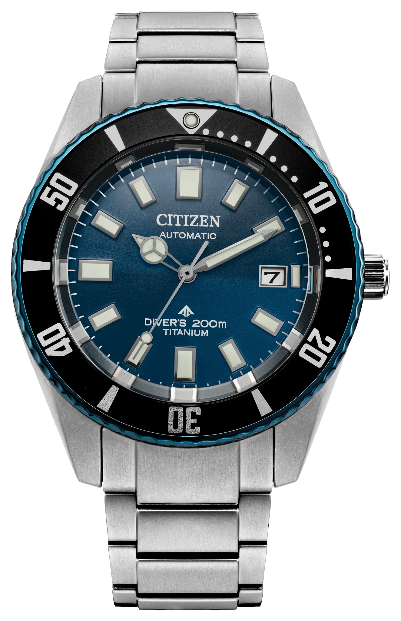 au maison Promaster Fujitsubo Blue Dial Super Titanium with Platinum DLC Coating Bracelet NB6026-56L