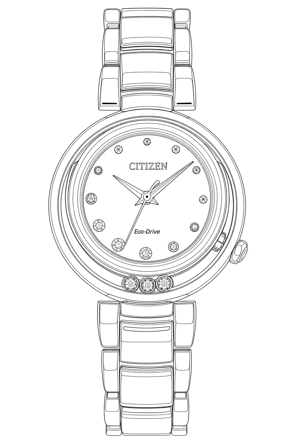 Watch technical diagram