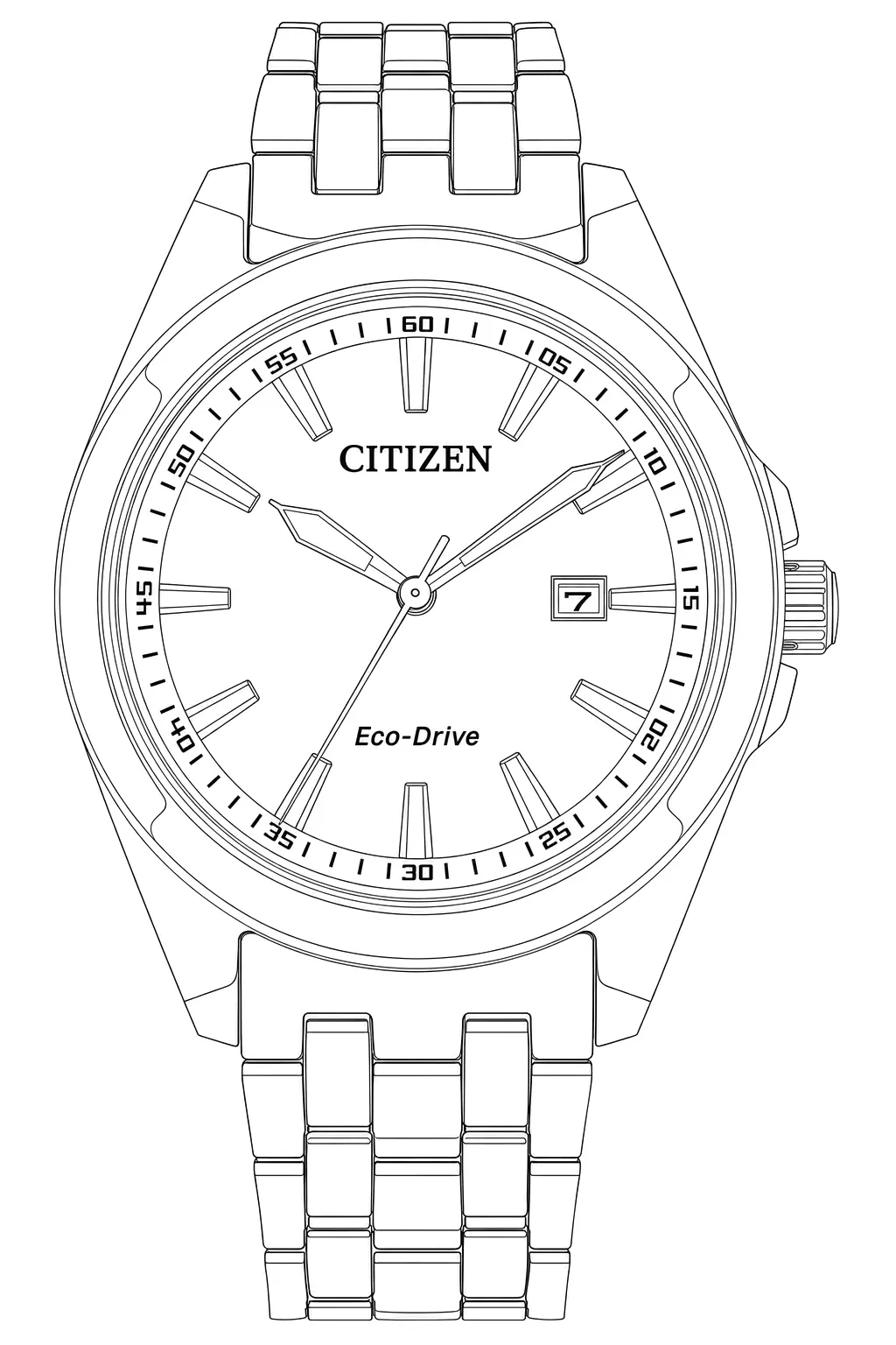 Watch technical diagram