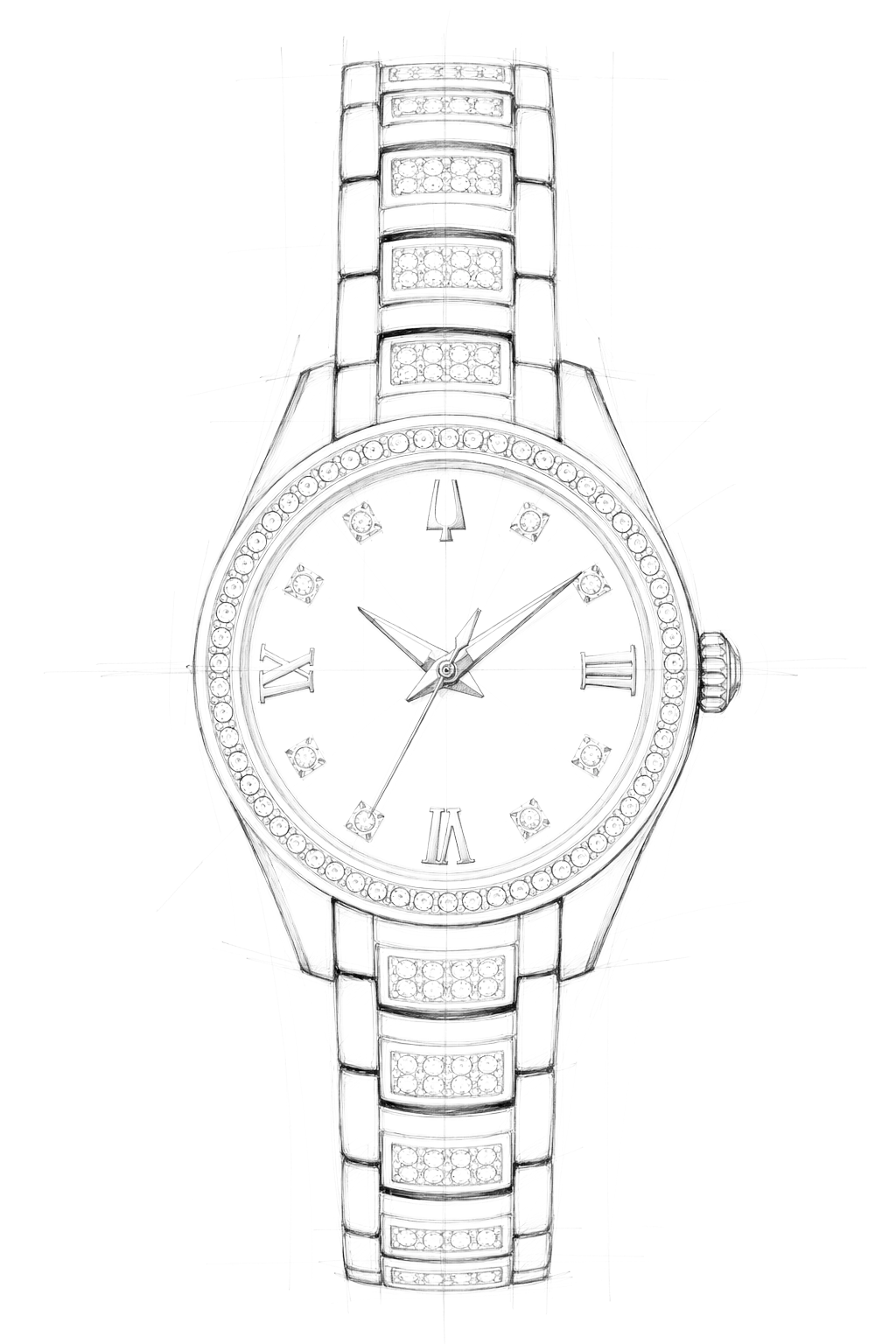 Watch technical diagram