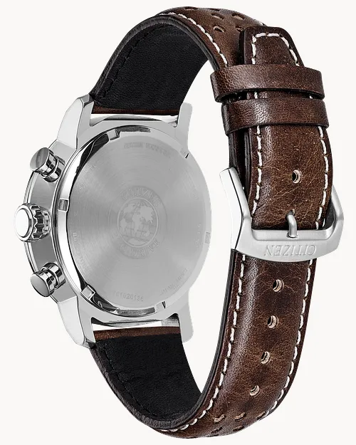 Brycen - Men's Eco-Drive CA0649-06X Leather Strap Watch Brycen - Men's Eco-Drive CA0649-06X Leather Strap Watch
