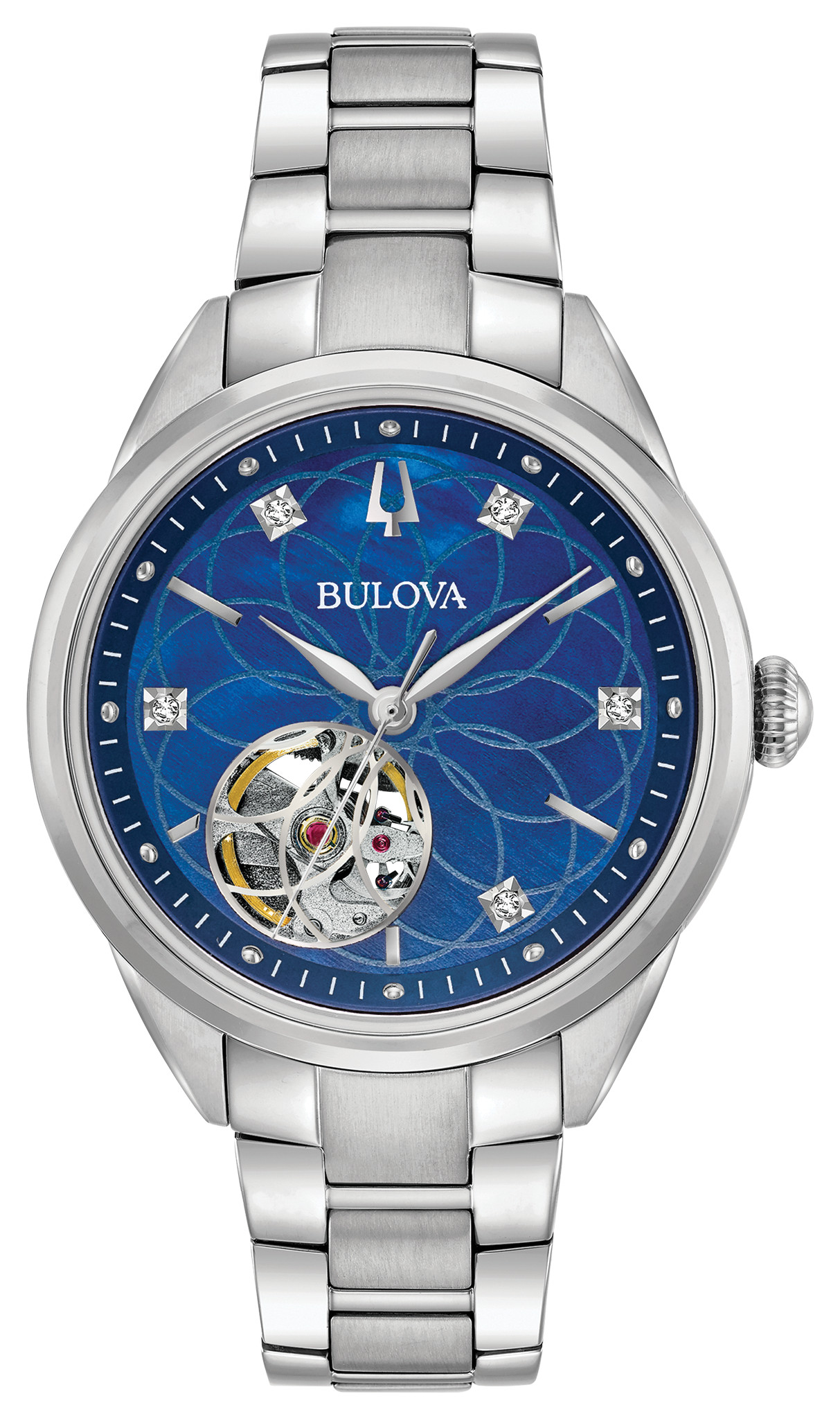 bulova diamond heart watch