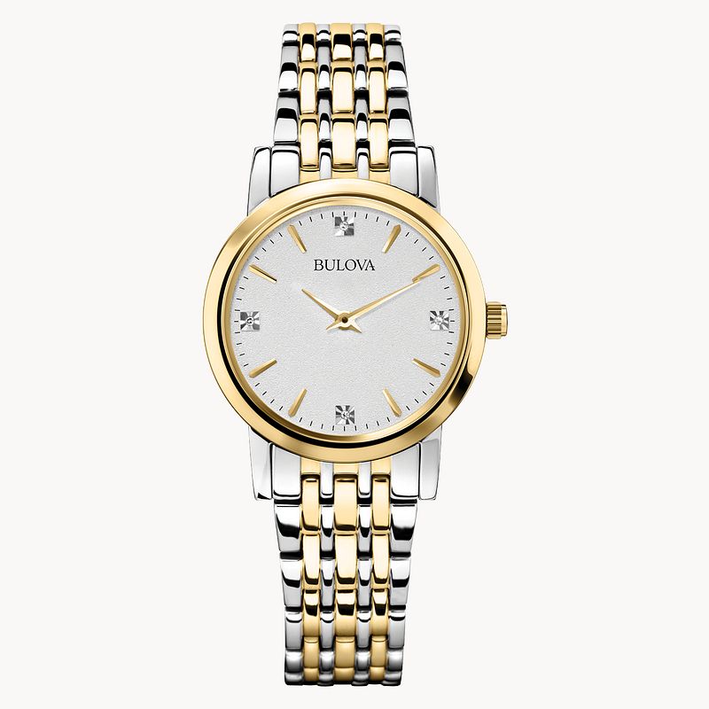 Bulova quartz women's gold watch best sale