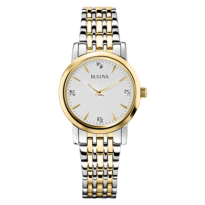 Bulova two tone ladies watch sale