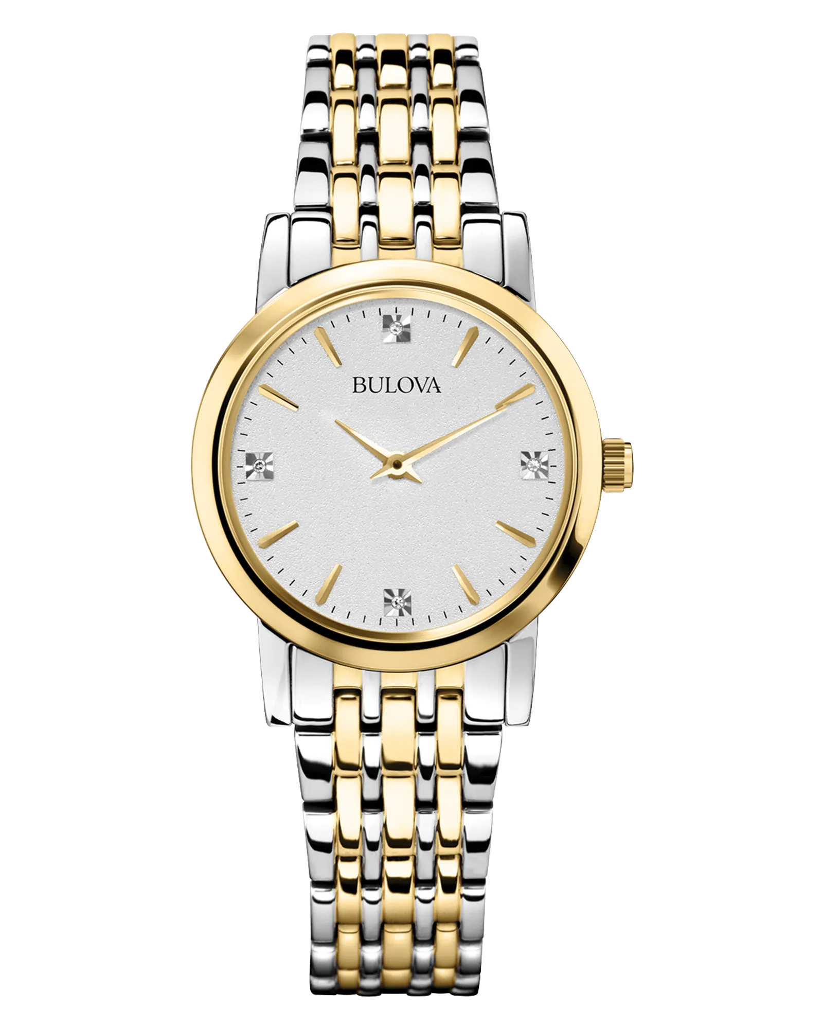 Bulova Classic Women's Gold Diamond Stainless Steel Watch — Gold