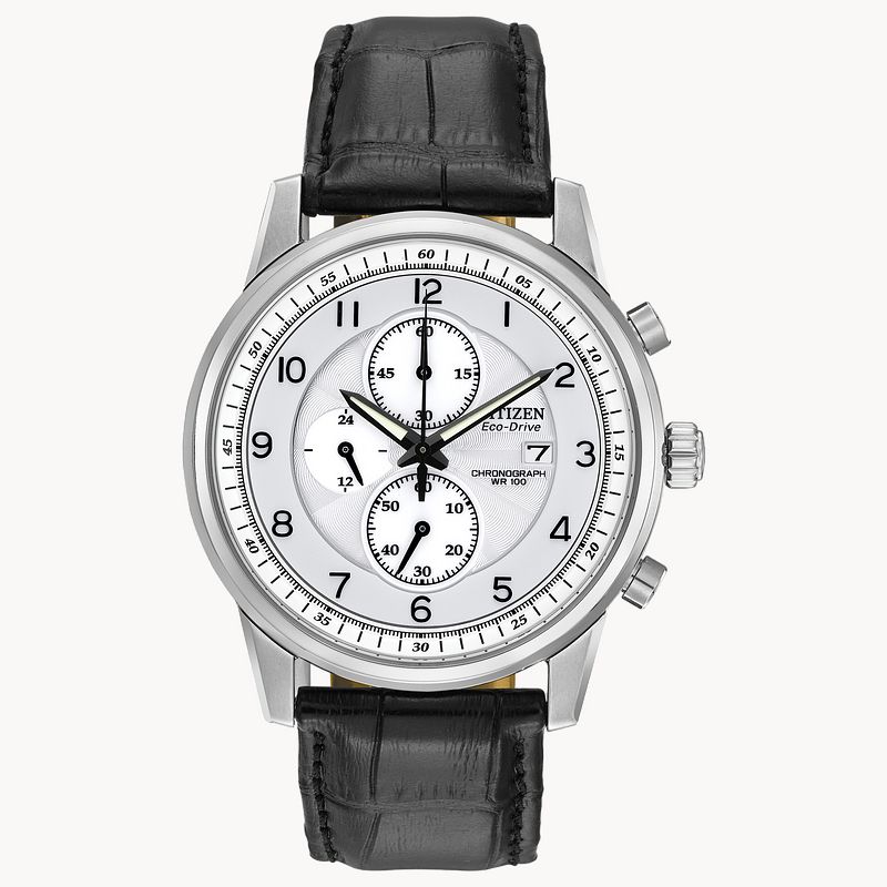 Paradex White Dial Leather Strap CA0331 05A CITIZEN