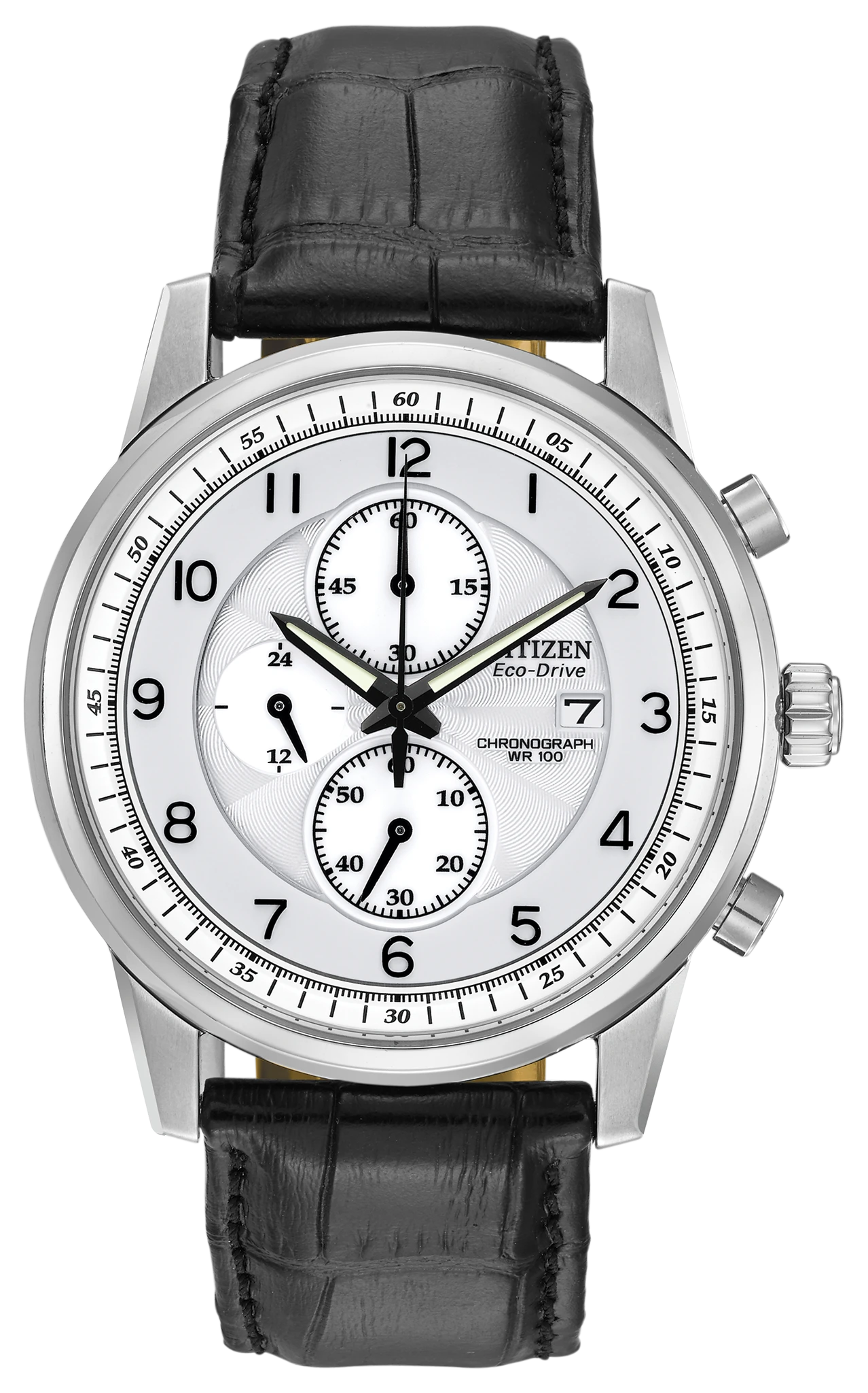 Paradex White Dial Leather Strap CA0331-05A | CITIZEN