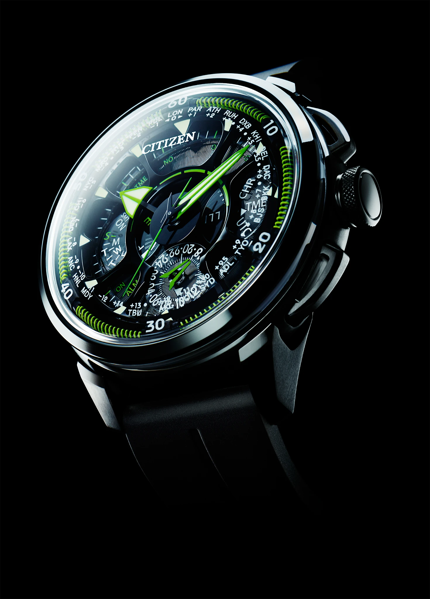 新品未開封　SEAC & episteme Satellite Wave - Men's Eco-Drive CC7005-16E Calendar Watch