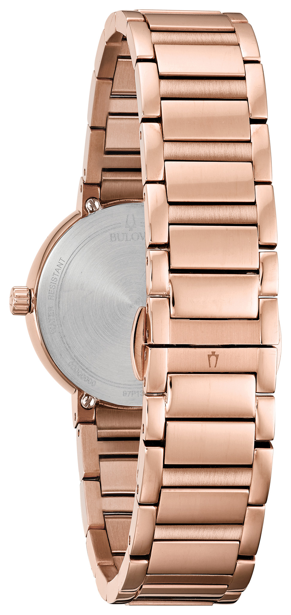 Bulova Maquina Women's Rose Gold Diamond Stainless Steel Watch | Bulova