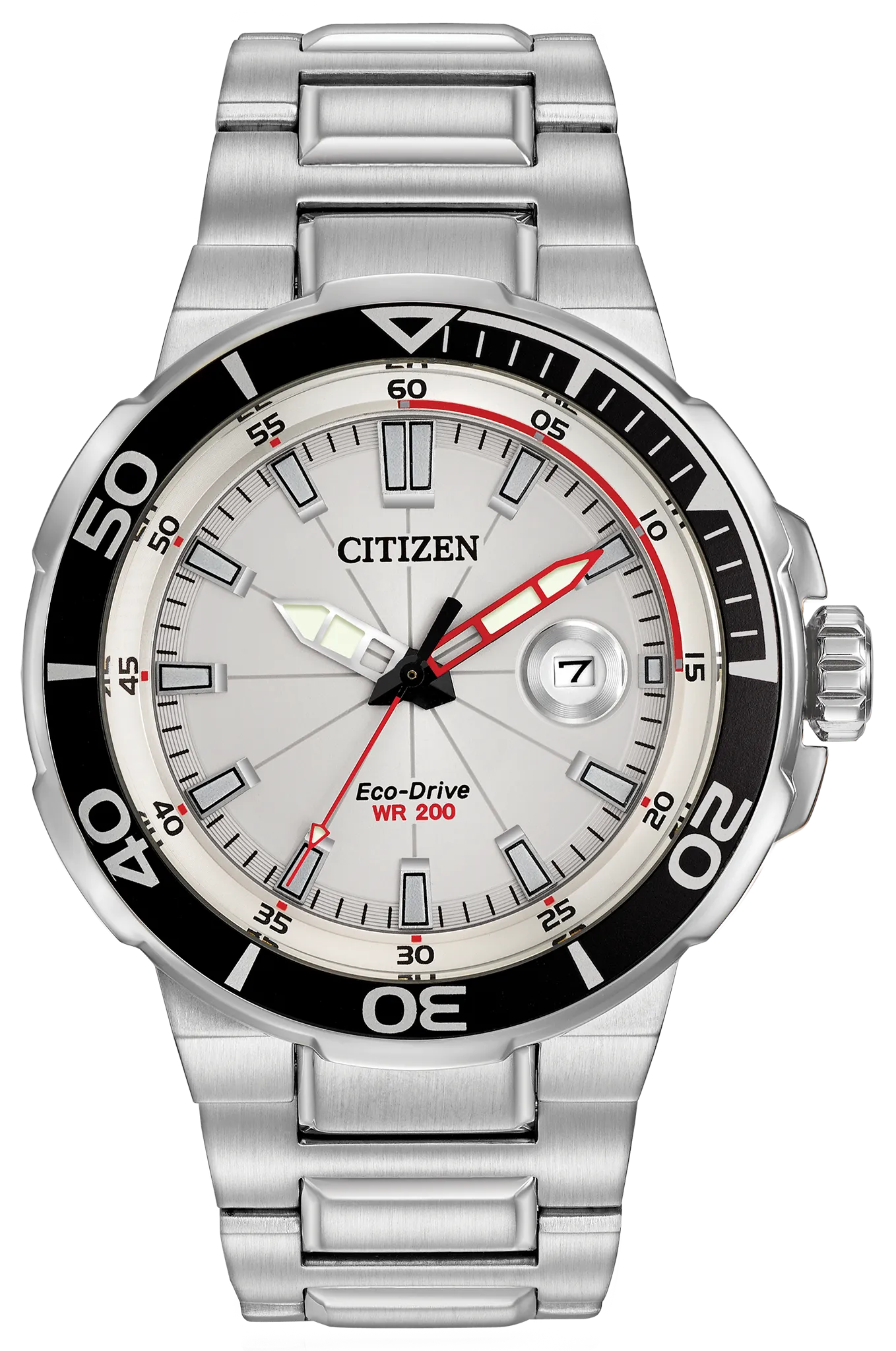 Endeavor Silver-Tone Dial Stainless Steel Bracelet AW1420-55A