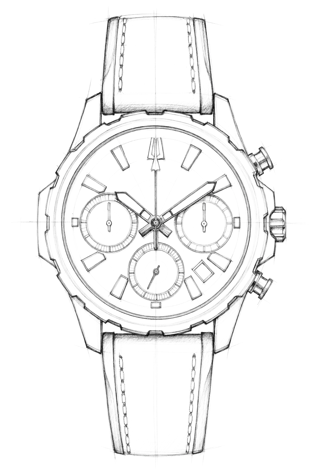 Watch technical diagram