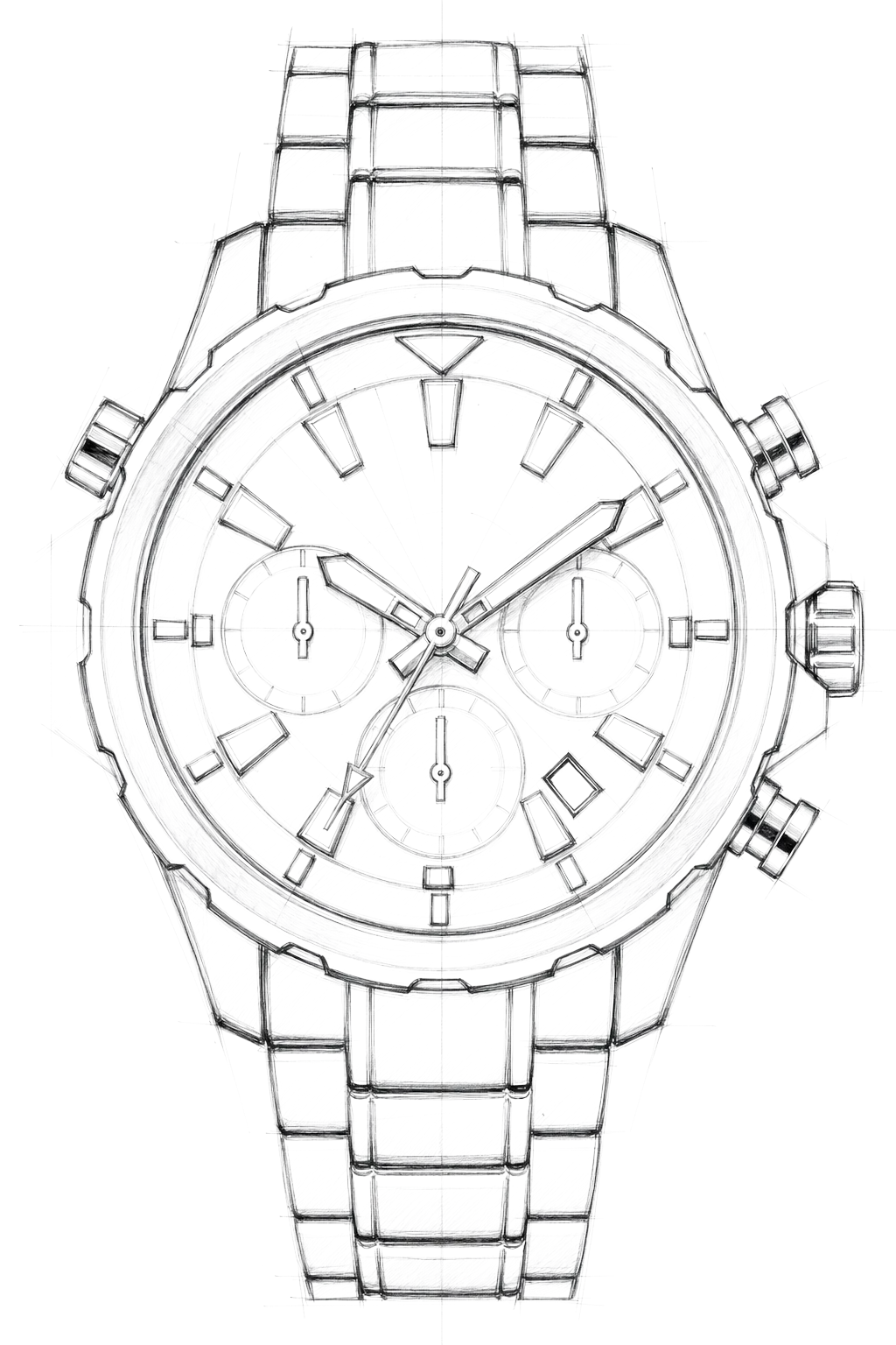 Watch technical diagram