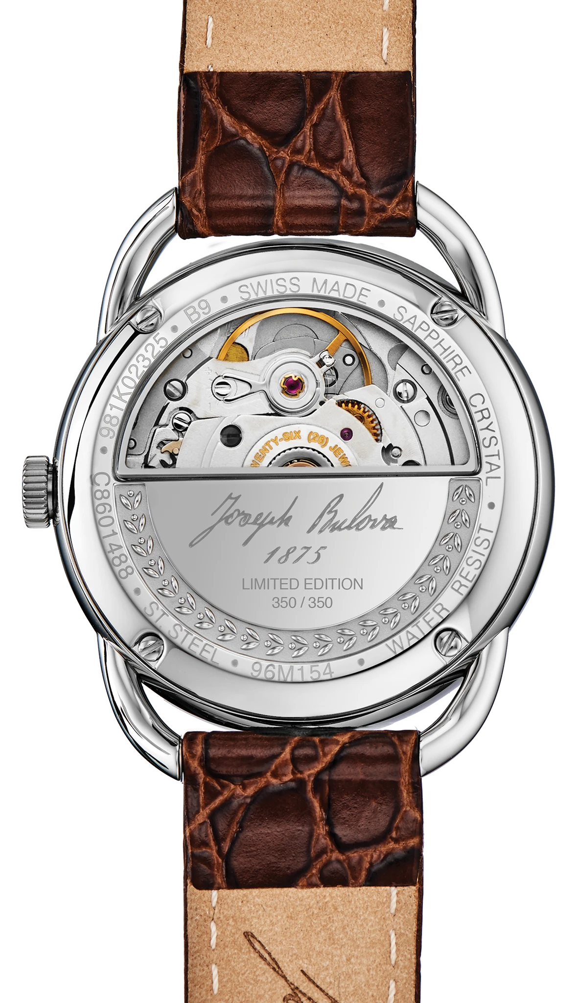 Blush Dial Leather Strap Commodore 96M154 | Bulova