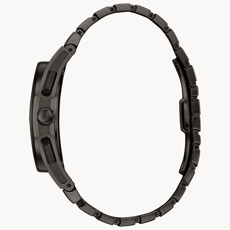 Bulova CURV Dark Grey Dial Gold Tone Stainless Steel Watch Bulova