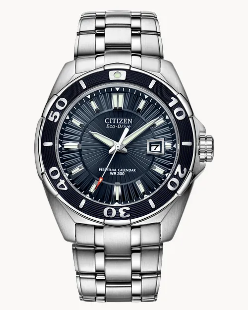 Courageous Men s Eco Drive BL1258 53L 3 Hand Date Watch CITIZEN