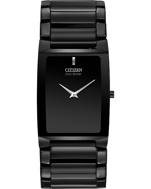 Stiletto Black Dial Ceramic Bracelet AR3045 52E CITIZEN