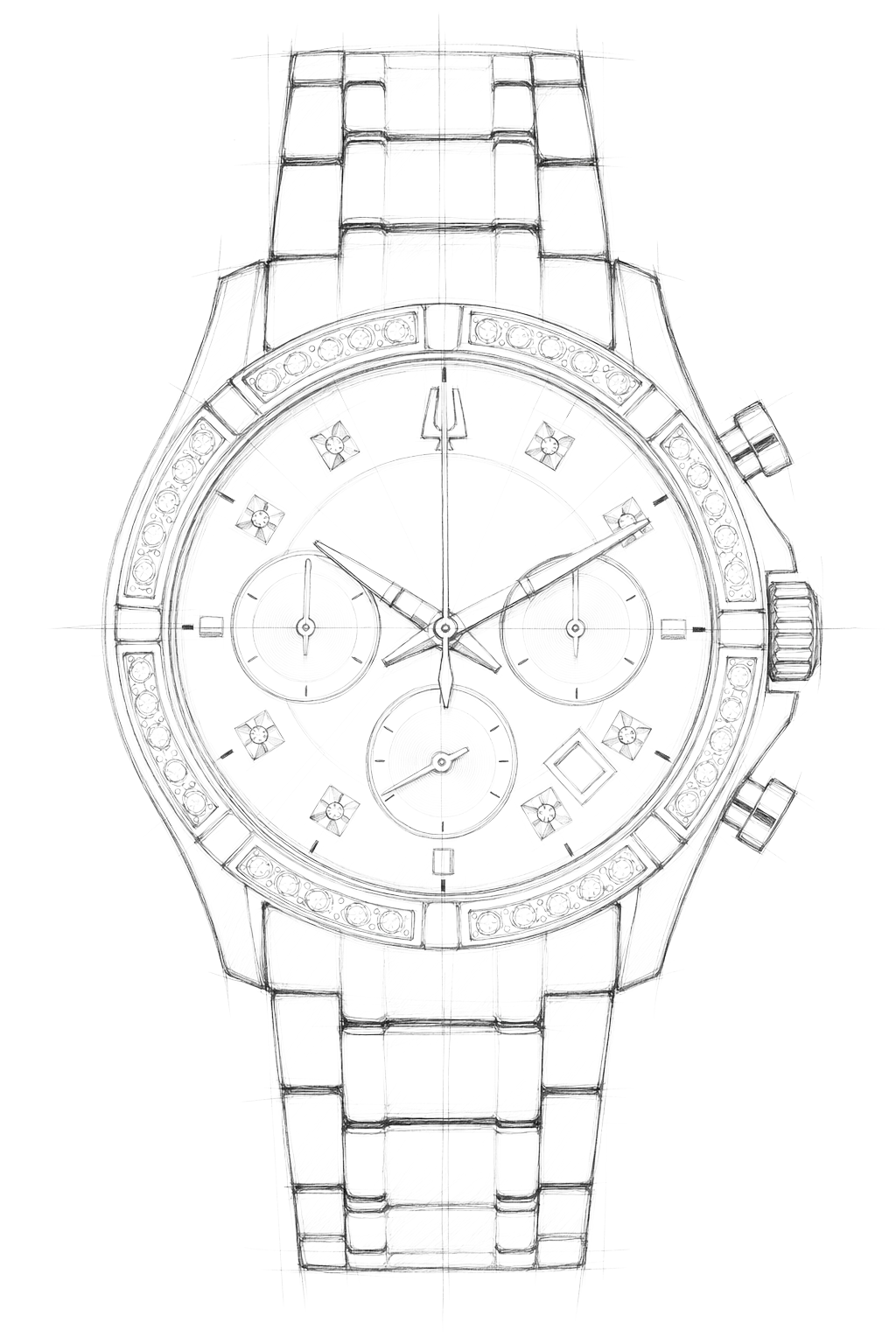 Watch technical diagram