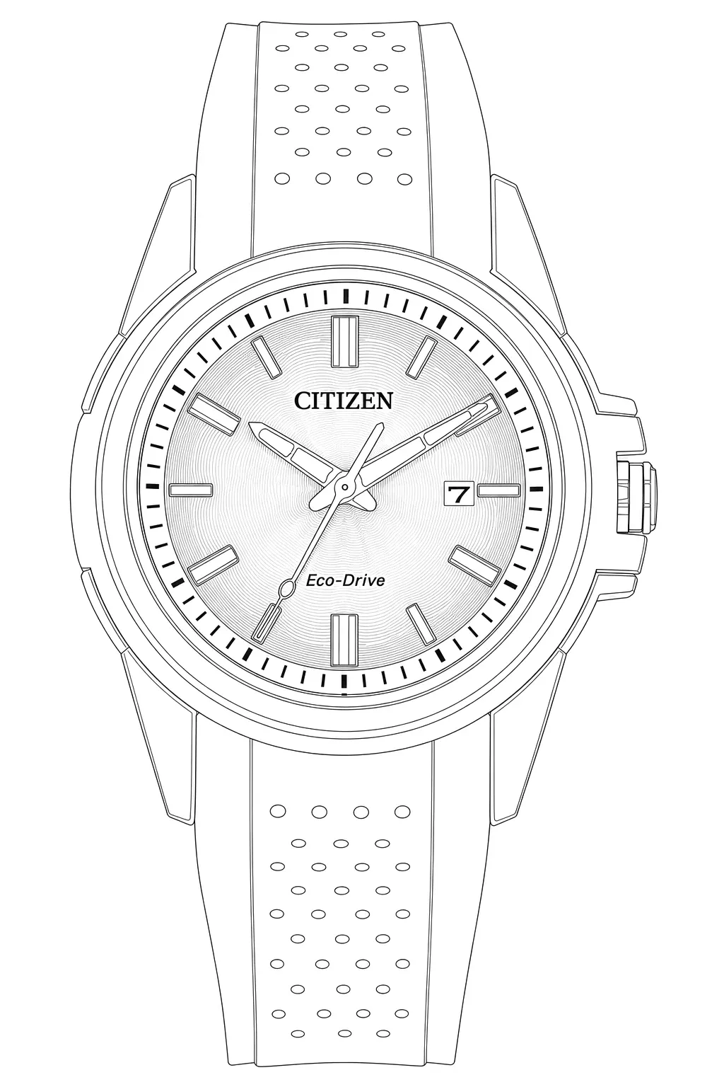Watch technical diagram