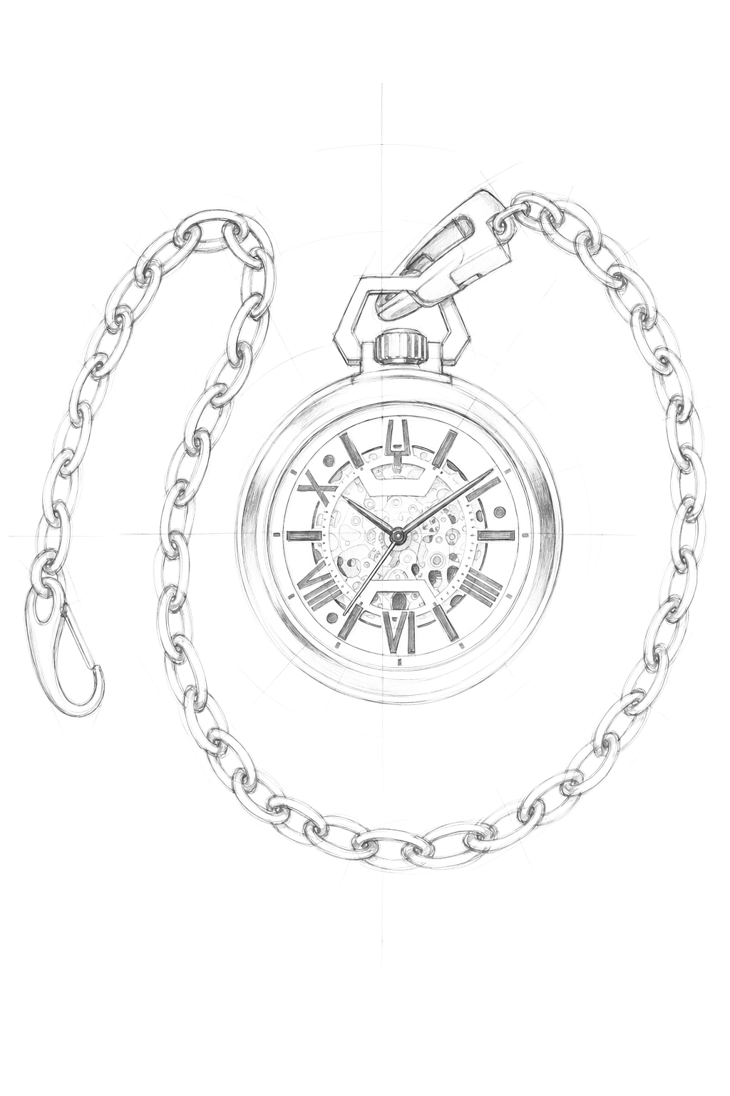 Watch technical diagram