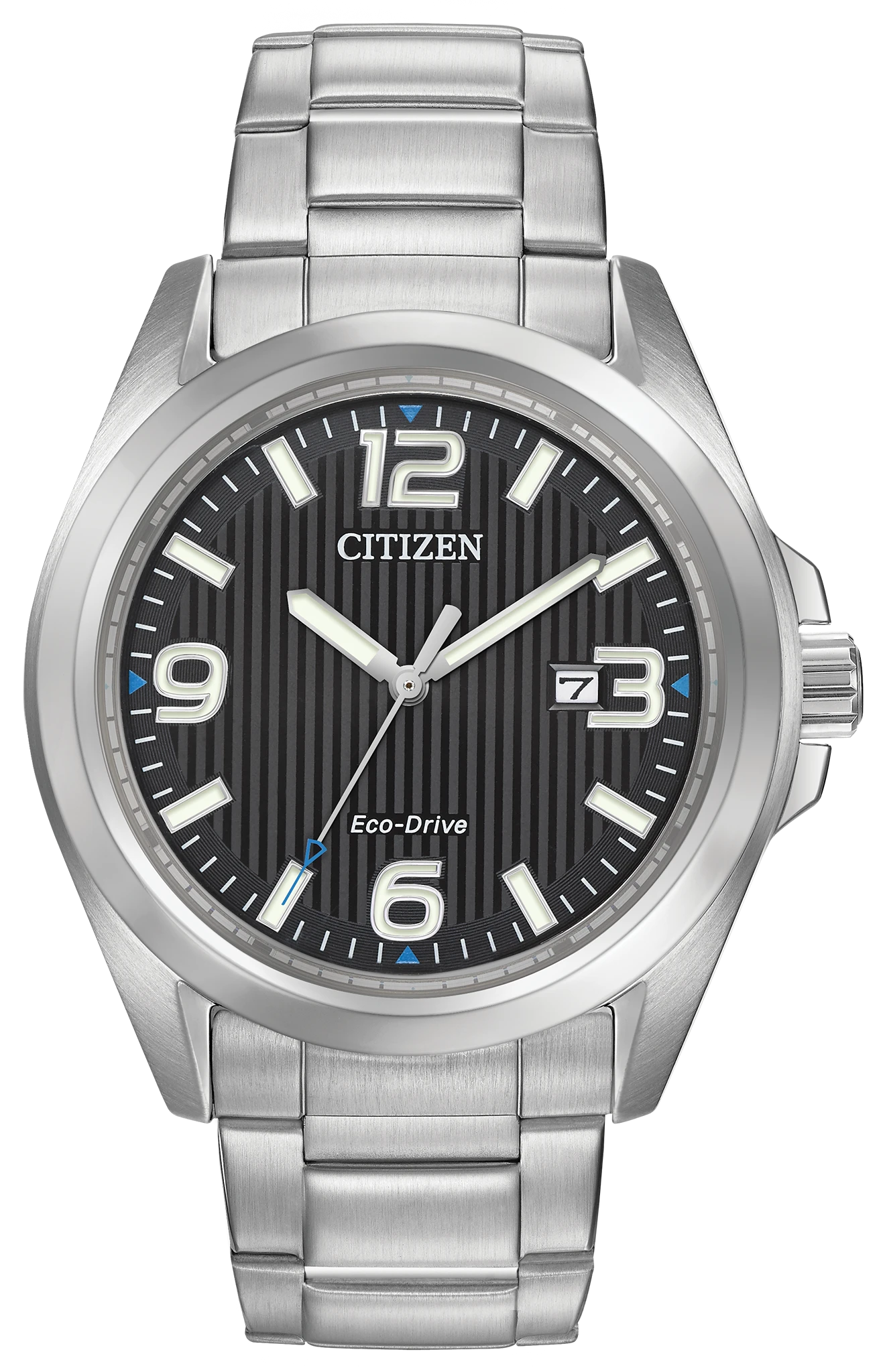 au maison Chandler - Men's Eco-Drive AW1430-86E Stainless Steel Watch