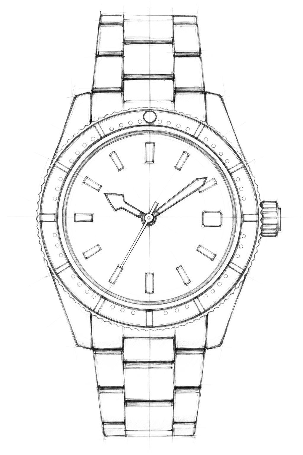 Watch technical diagram